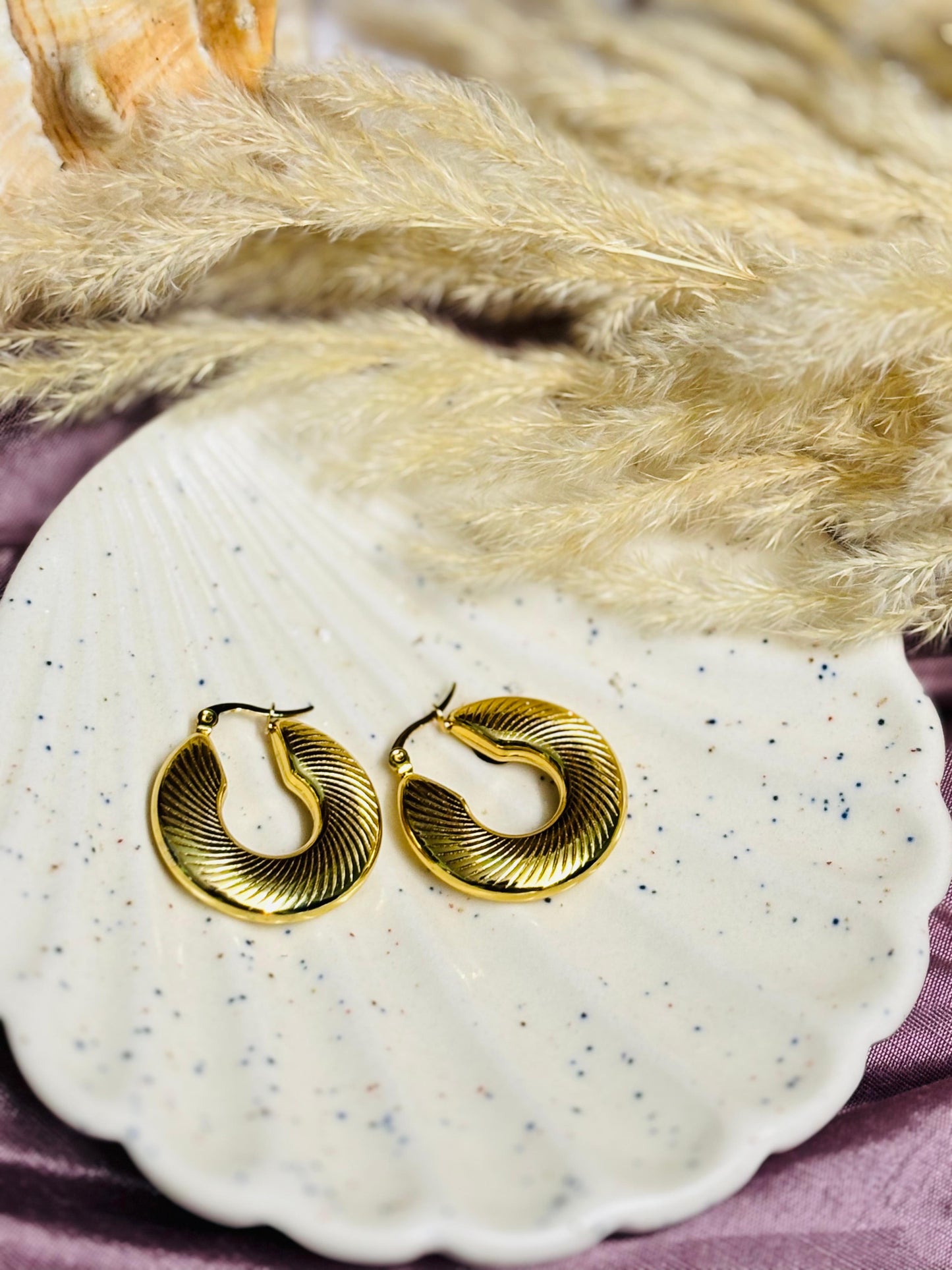 Starlit Bloom Hoop earrings