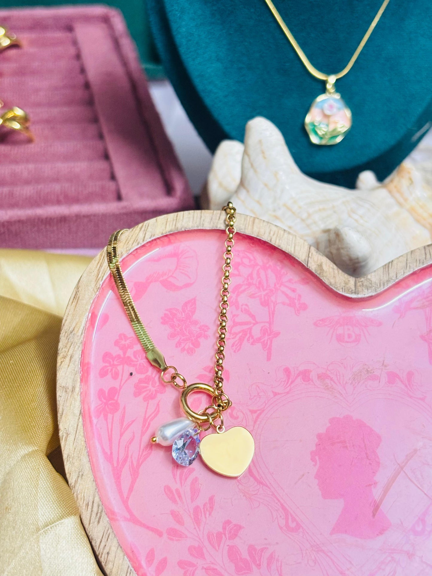 Adjustable Celestial Affection Pearl Bracelet