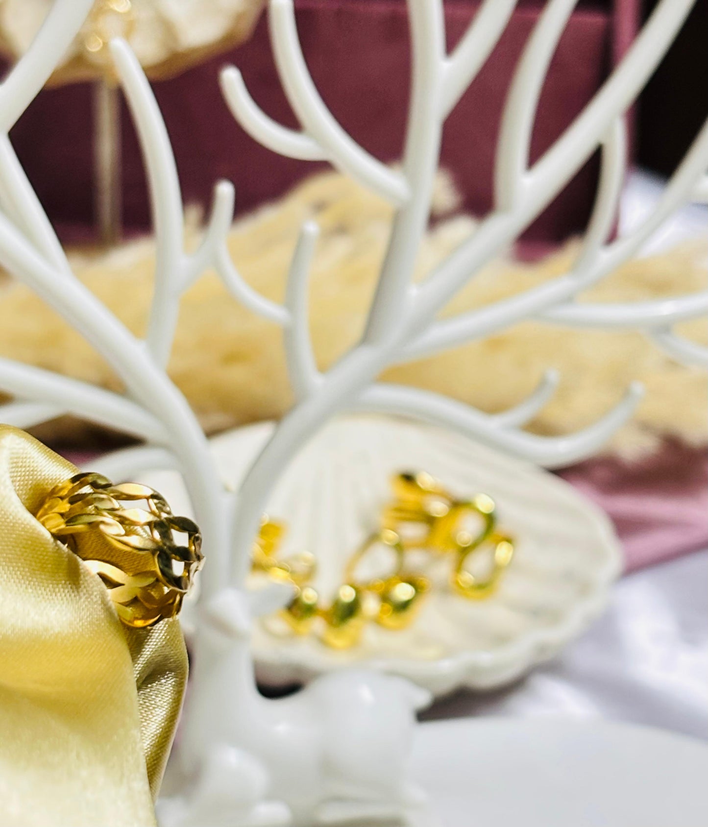 Adjustable Auric Mesh Ring