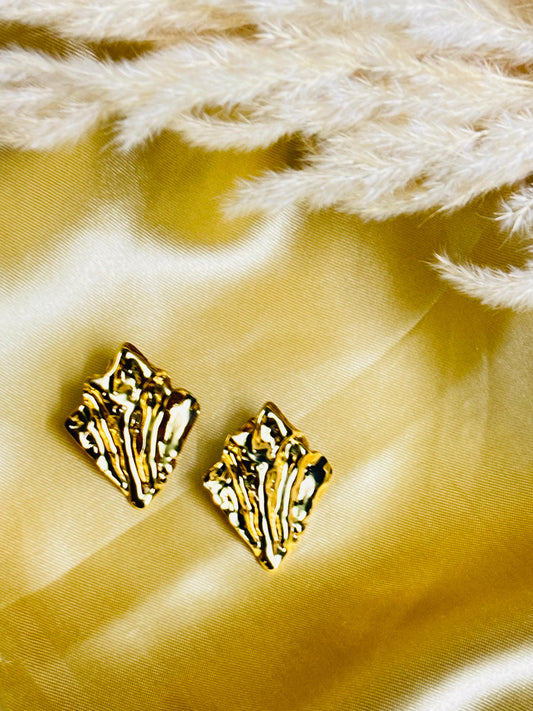 Prismatic Foil Triangle Earrings