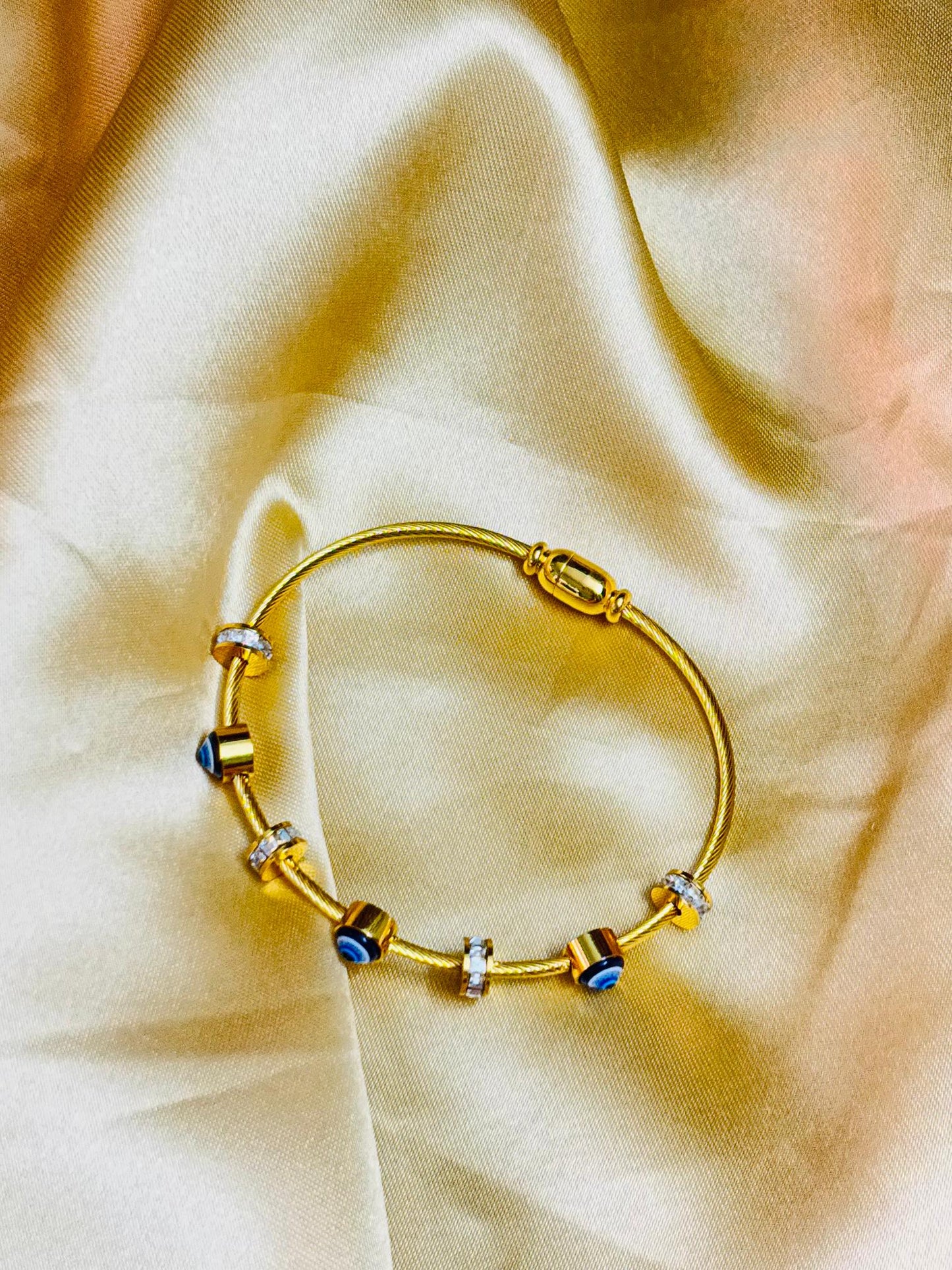 Mystic Guardian Lock Evil Eye Bracelet