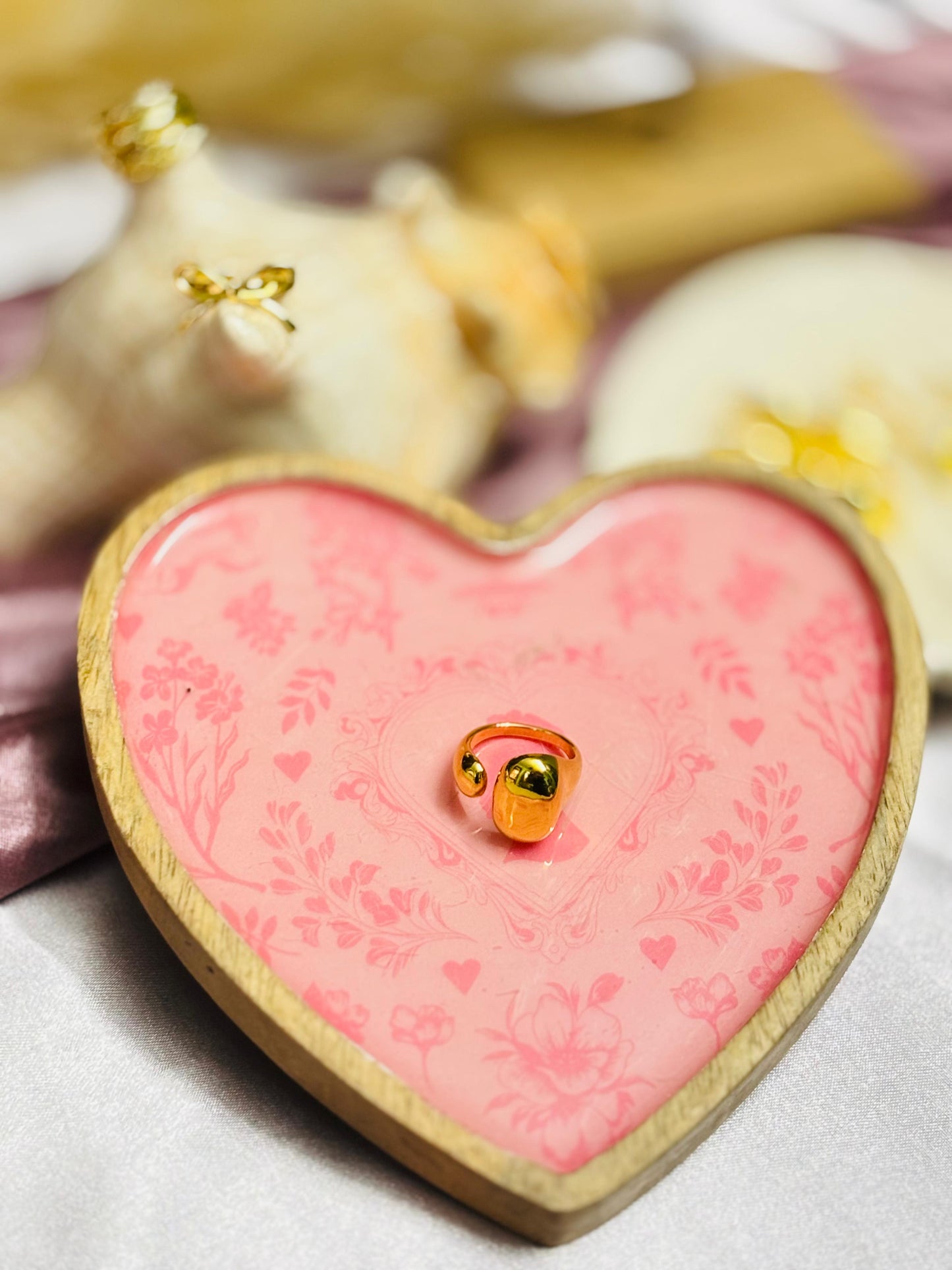 Adjustable Luna Drop Ring