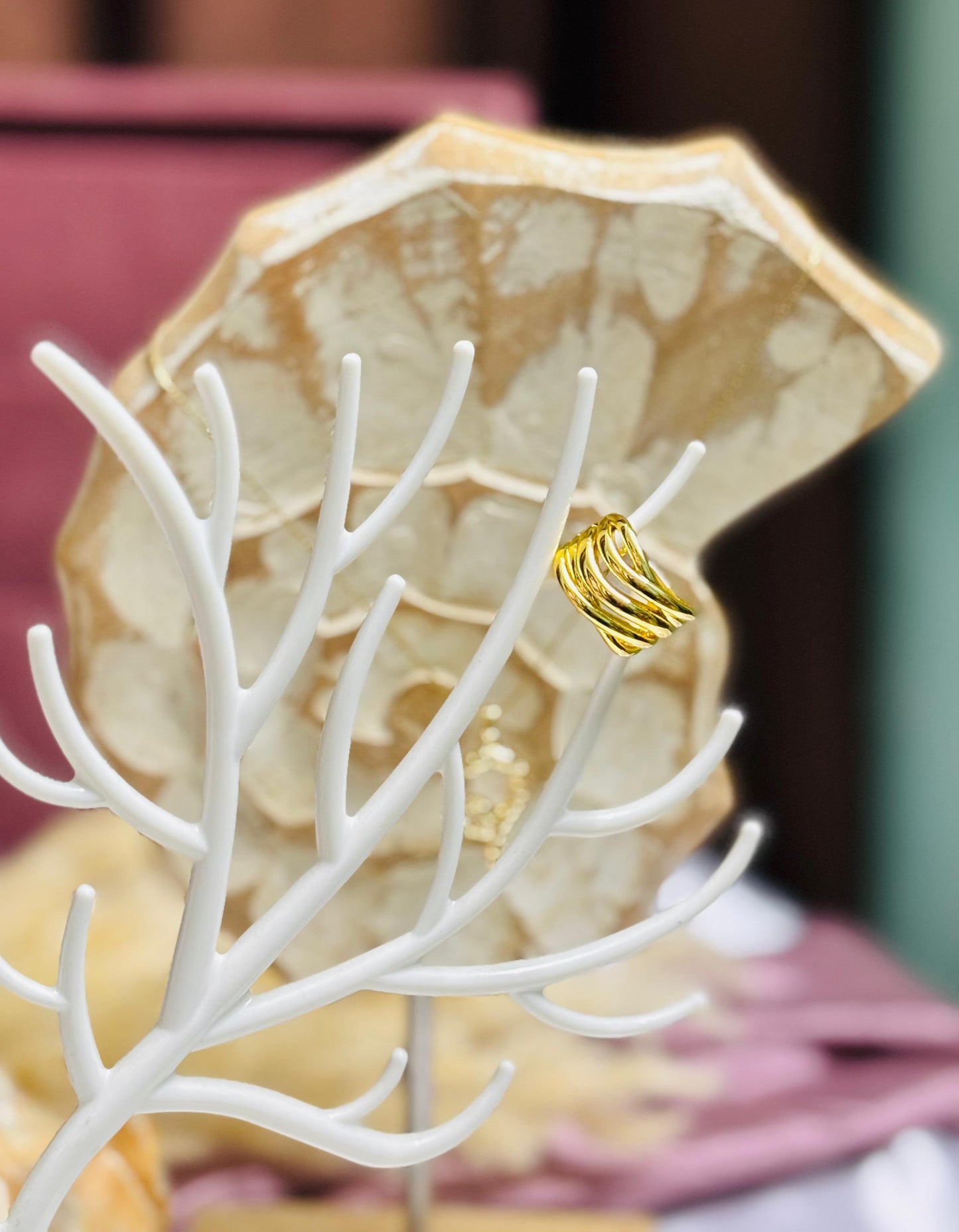 Adjustable Auric Wave Ring