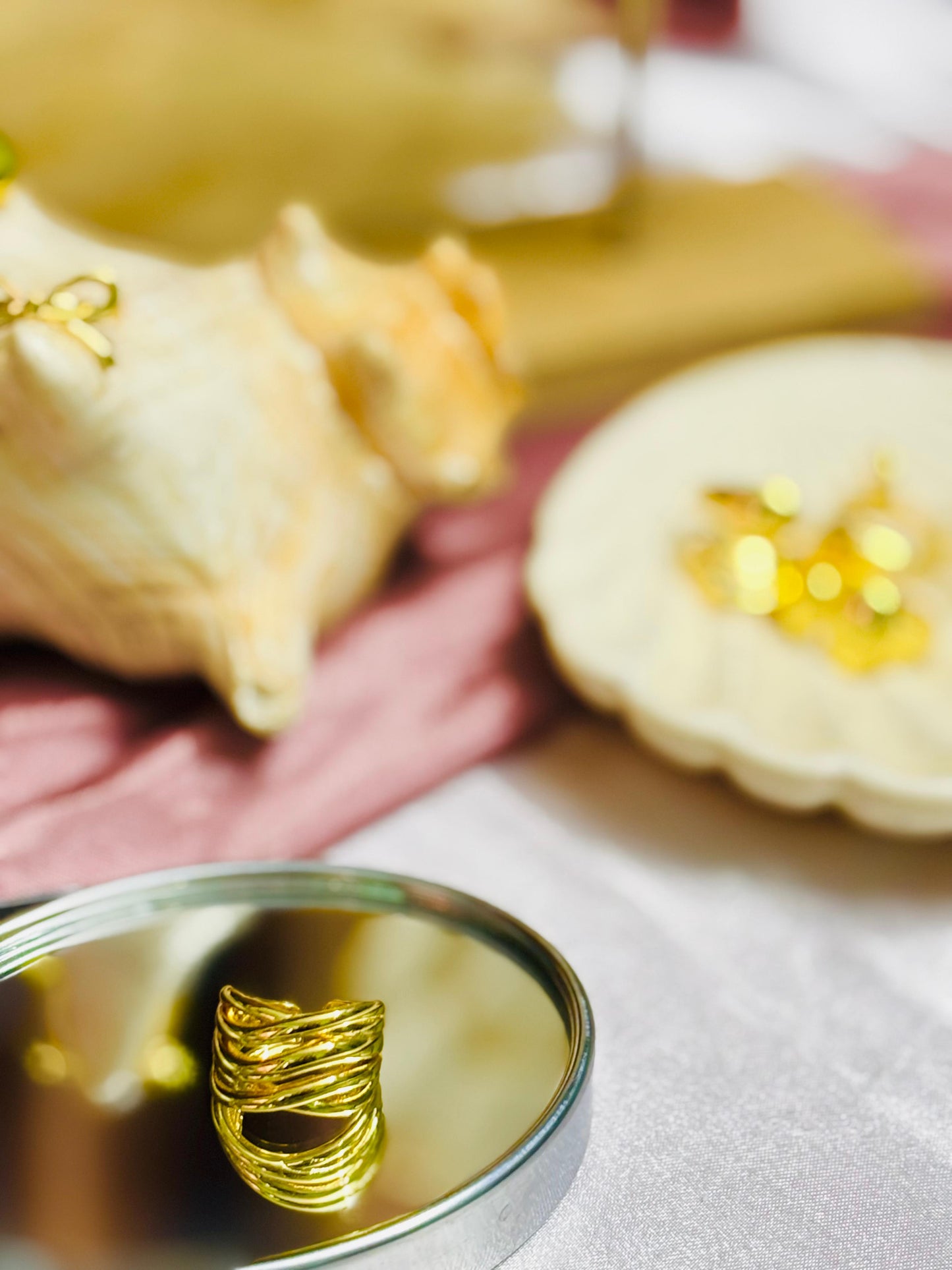 Adjustable Auric Wave Ring