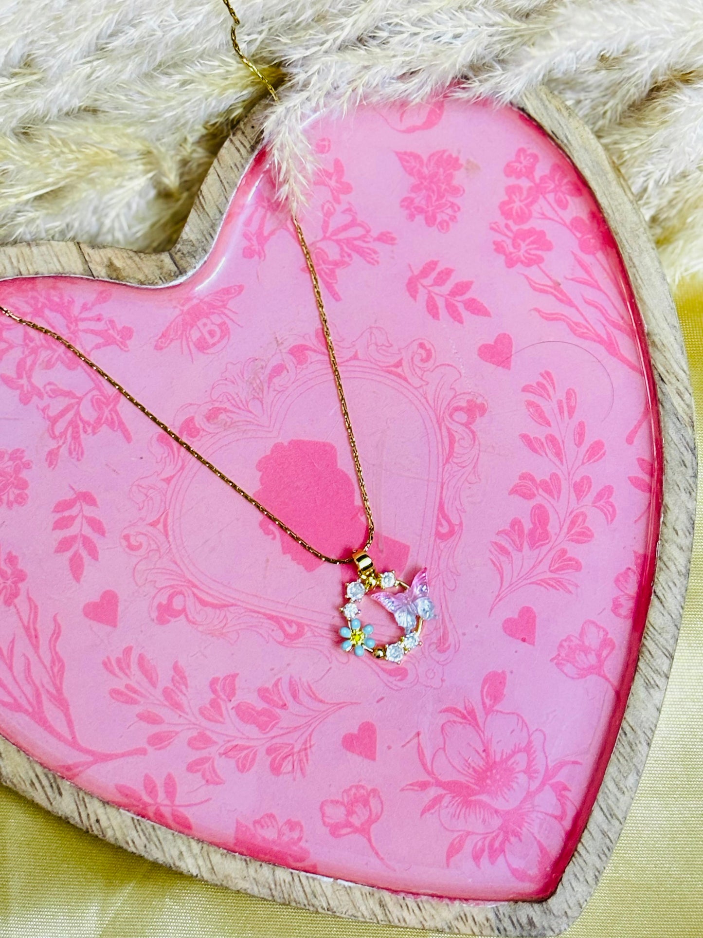 Luminous Star & Butterfly Pendant Chain