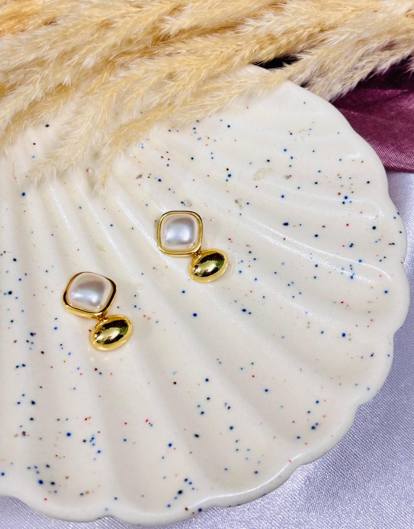 Elegance Cascade Pearl Stud and Drop Earrings