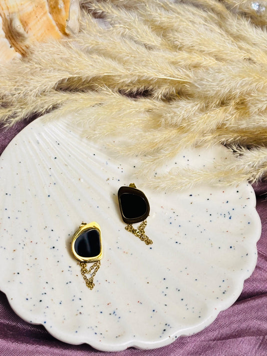 Ethereal Dainty Chain Drop Earrings