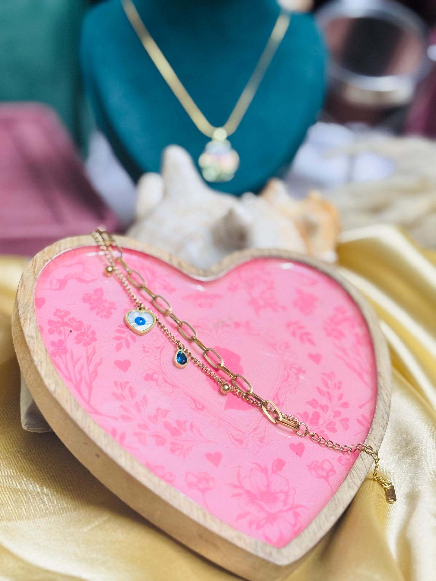 Adjustable Mystic Guardian Double Layer Evil Eye Bracelet