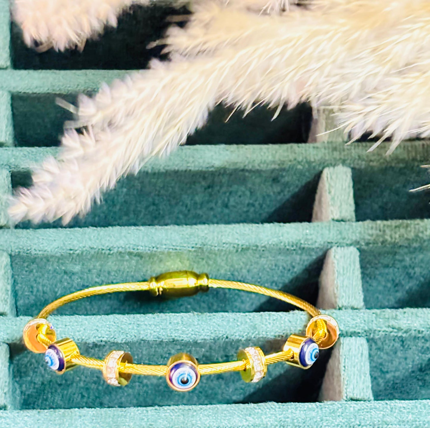 Mystic Guardian Lock Evil Eye Bracelet