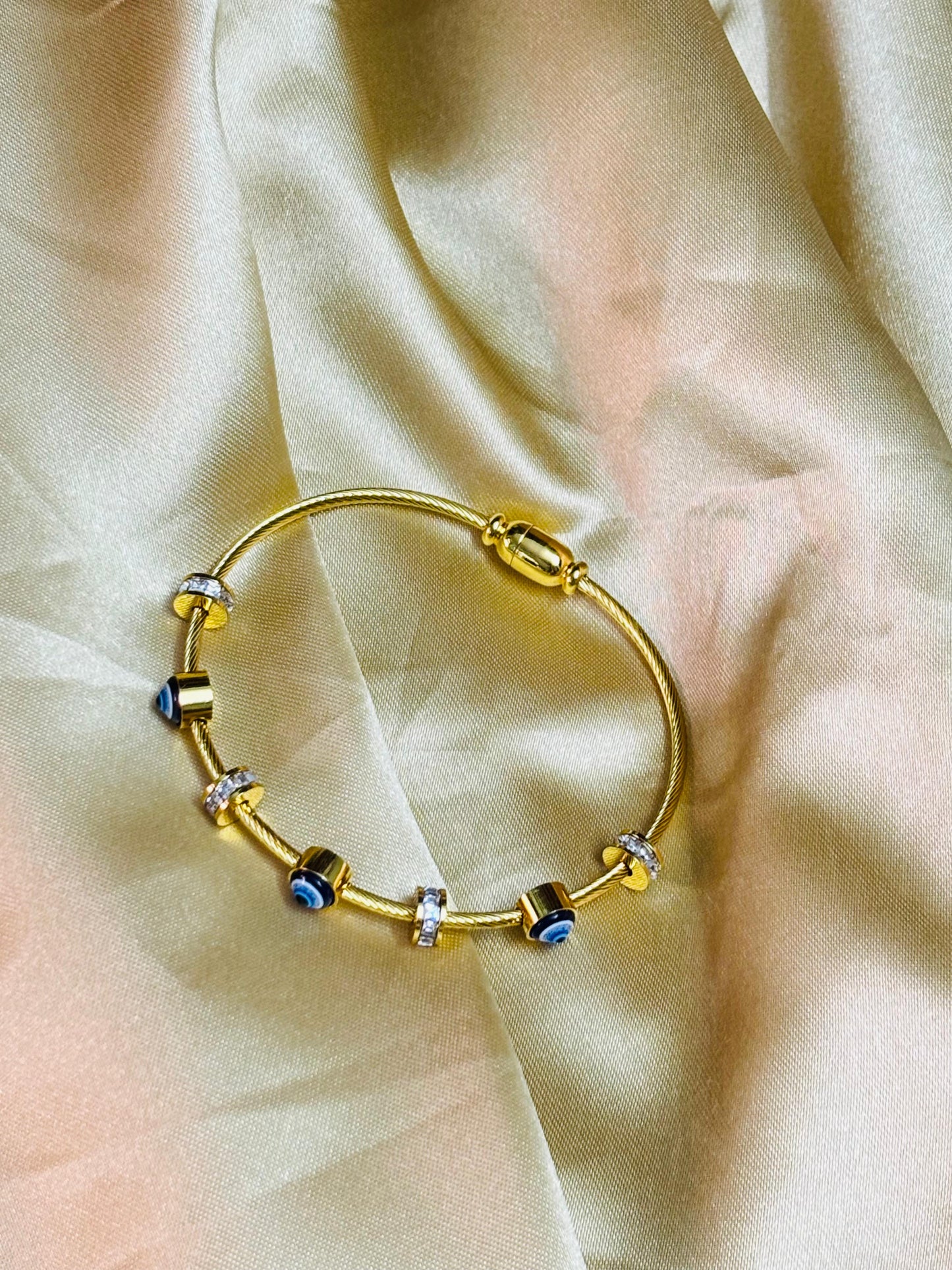 Mystic Guardian Lock Evil Eye Bracelet