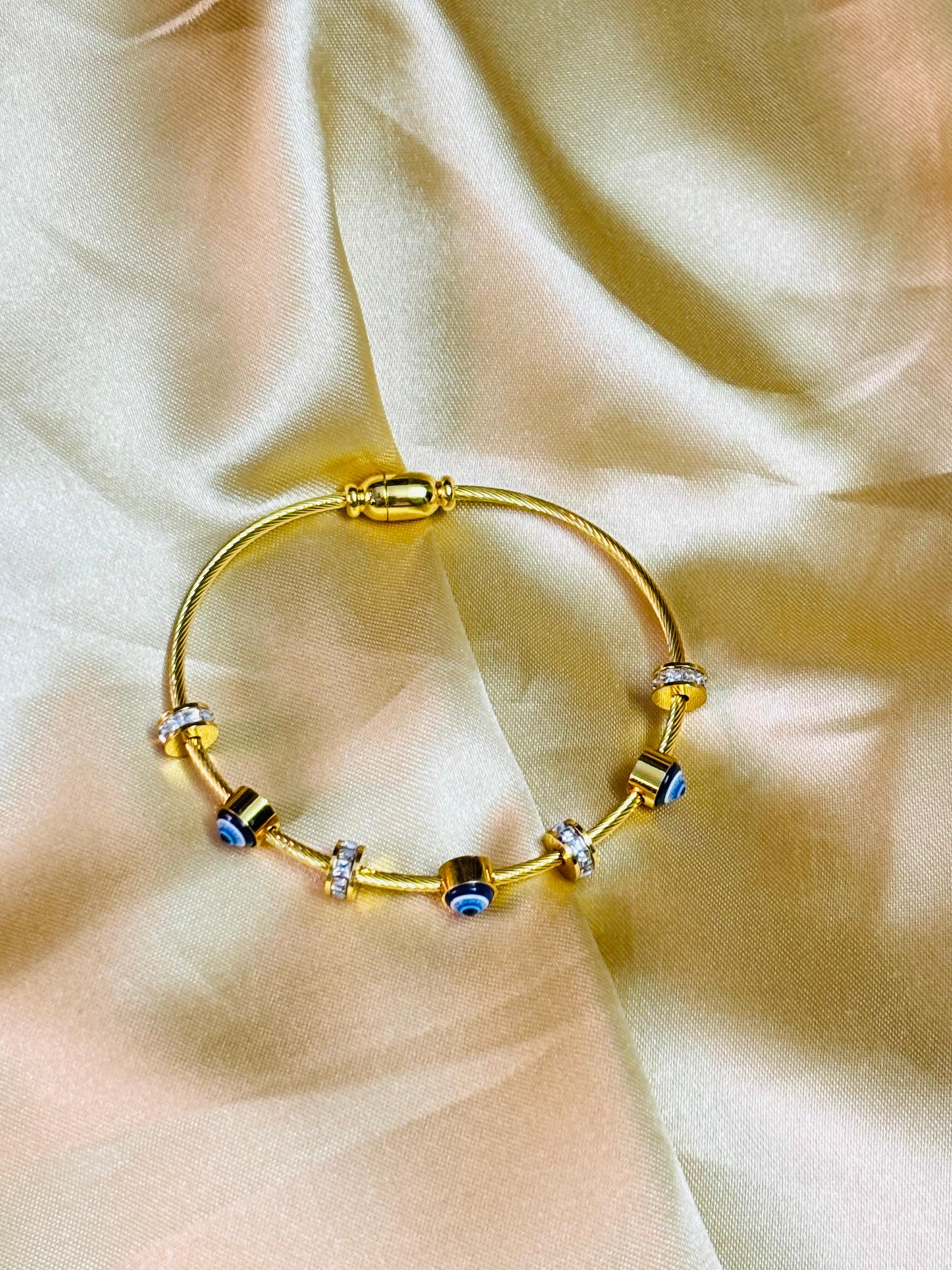 Mystic Guardian Lock Evil Eye Bracelet