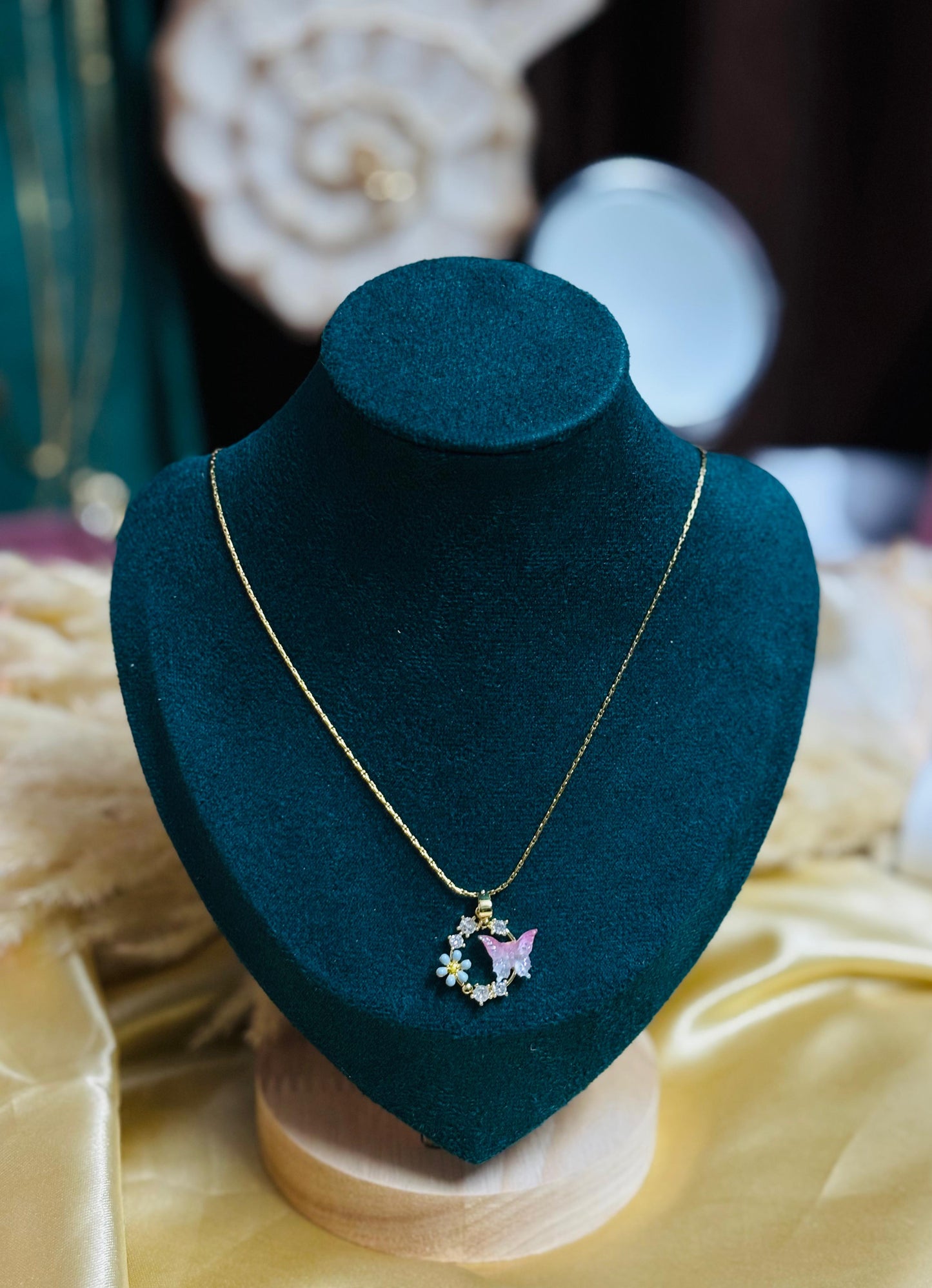 Luminous Star & Butterfly Pendant Chain