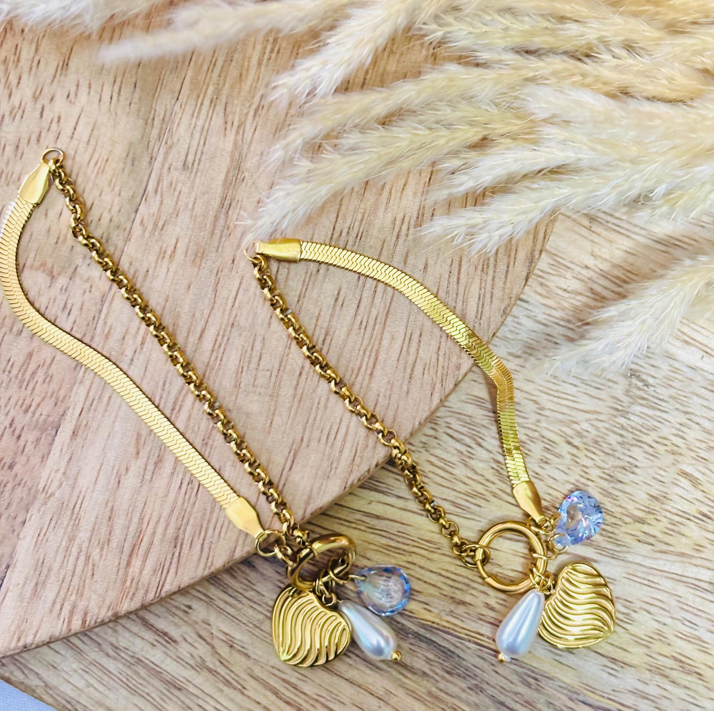 Adjustable Celestial Affection Pearl Bracelet